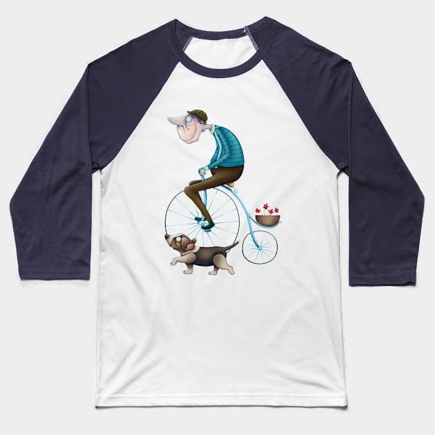 just riding my bike Baseball T-Shirt by Lot